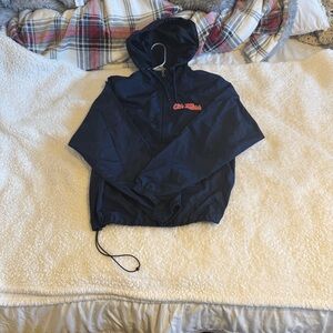 Fanatics Kids Navy Raincoat with Red Logo